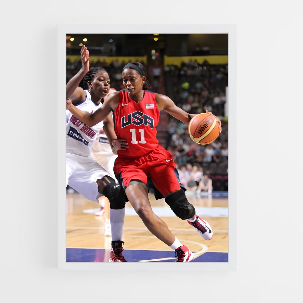 Poster Swin de cash – affiche Basketball (vue 3)